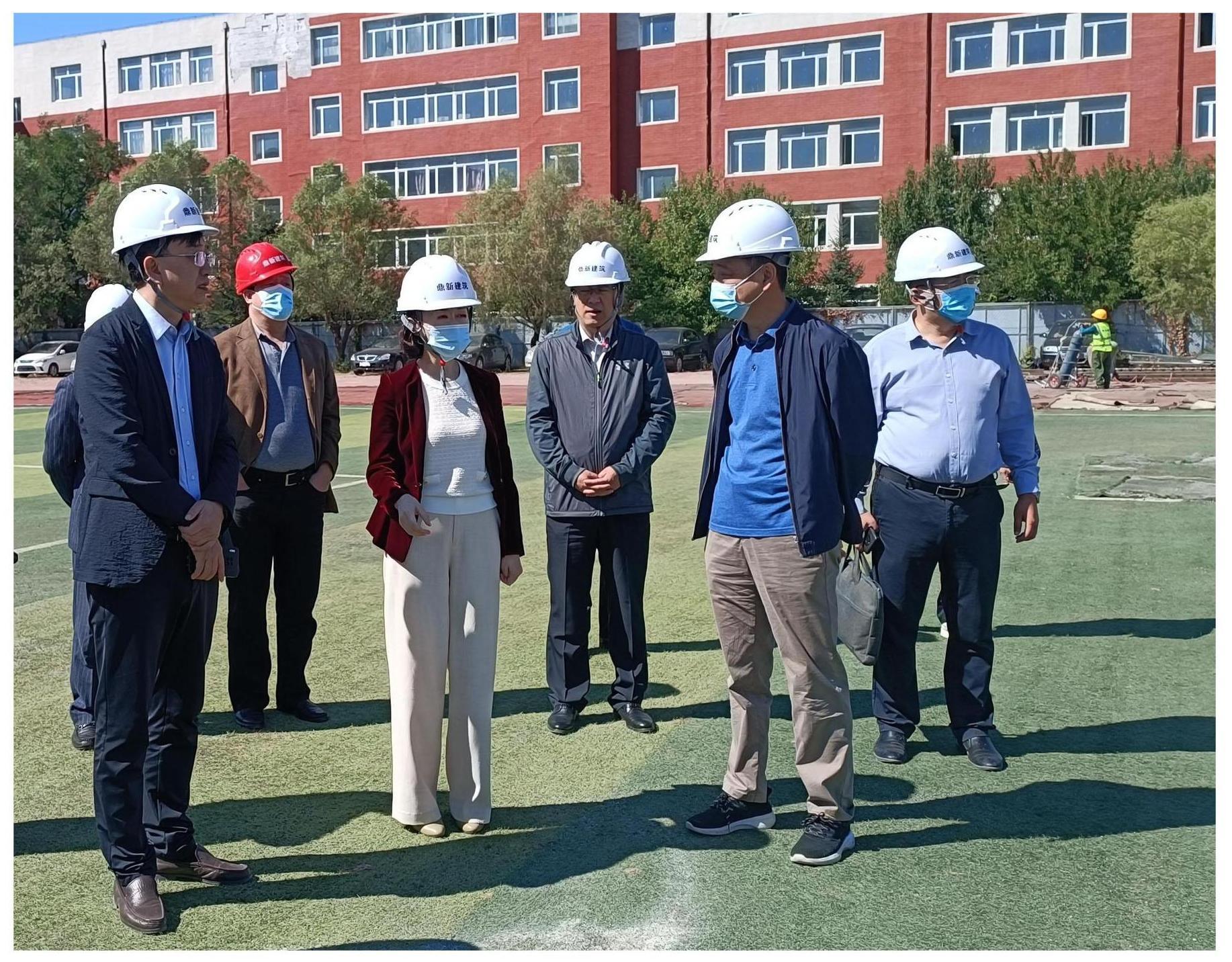 市政府副市长王昊昱到新职业大学建设项目现场检查指导工作